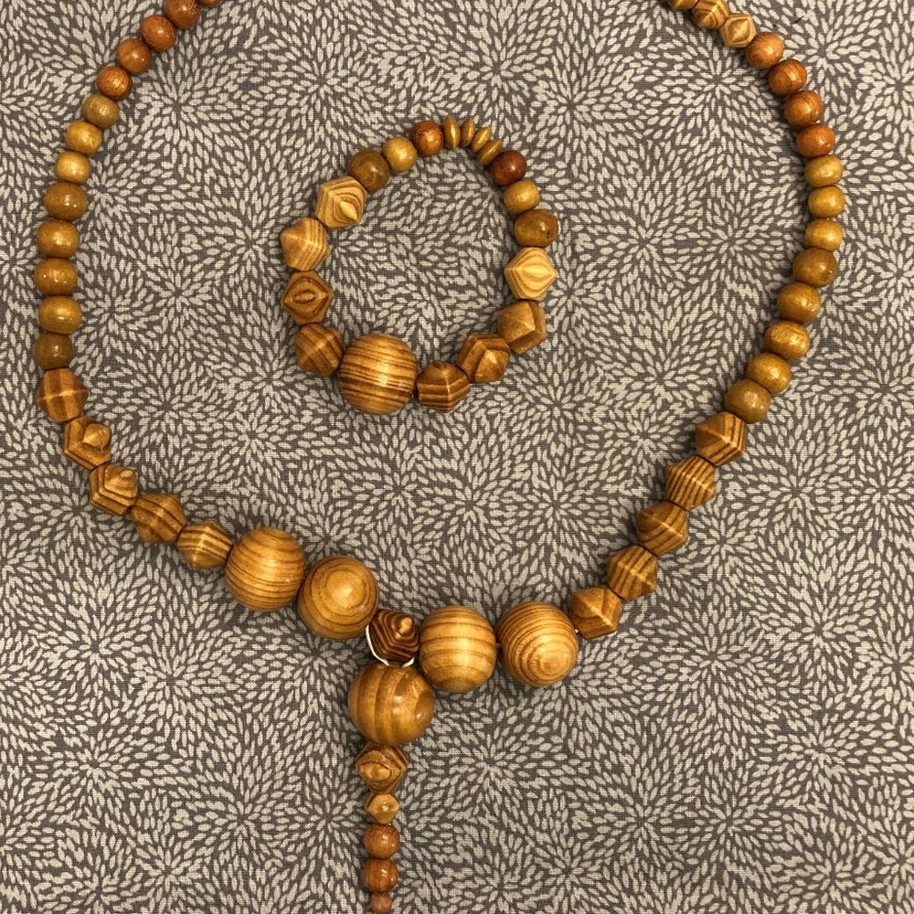 Wood Mothers Teething necklace/Baby Teething Ring